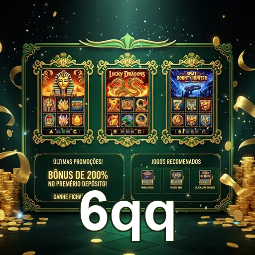 Jogador feliz fazendo depósito pequeno no 6qq